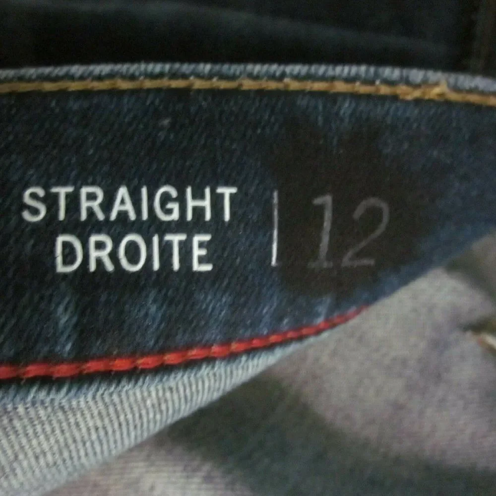 Tommy Hilfiger Adaptive (Wheelchair) Jeans Size 12 Straight Leg Velcr0 Fasteners